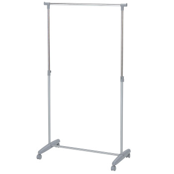 Ratastel riidenagi FRED, 85x43xH95-160cm, värvus: hõbe, kroom Ratastel riidenagi FRED, 85x43xH95-160cm, värvus: hõbe, kroom