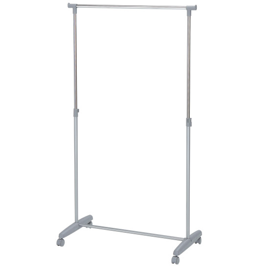 Drēbju pakaramais FRED 85x43xH95-160cm, sudrabots-hroms Drēbju pakaramais FRED 85x43xH95-160cm, sudrabots-hroms
