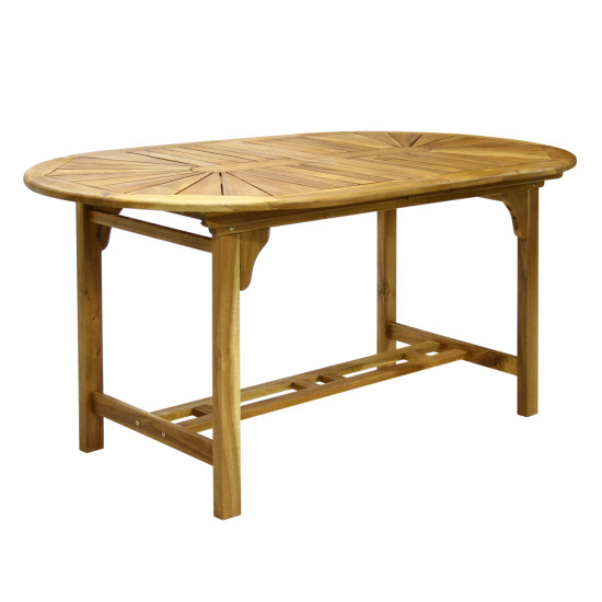 Стол FINLAY 153/195x90xH72см, раздвижный, дерево: акация, обработка: промасленный Стол FINLAY 153/195x90xH72см, раздвижный, дерево: акация, обработка: промасленный