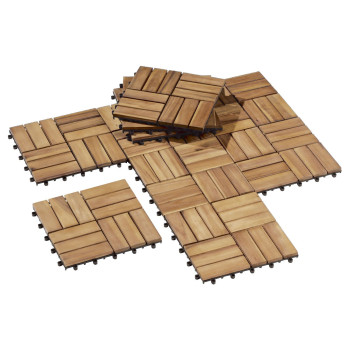 Teraslaud FINLAY 30x30x2cm, 11tk/0,99m2, puit: akaatsia, töötlus: õlitatud Teraslaud FINLAY 30x30x2cm, 11tk/0,99m2, puit: akaatsia, töötlus: õlitatud