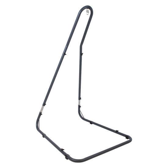 Piekaramā krēsla statīvs, universāls 116x136xH195-230cm, tumši pelēks tērauds