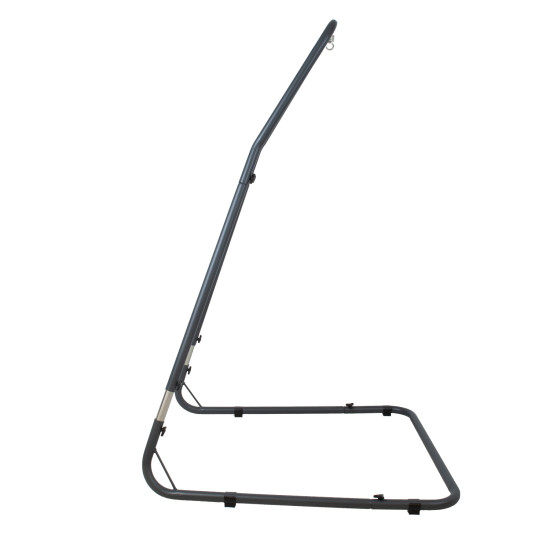 Piekaramā krēsla statīvs, universāls 116x136xH195-230cm, tumši pelēks tērauds