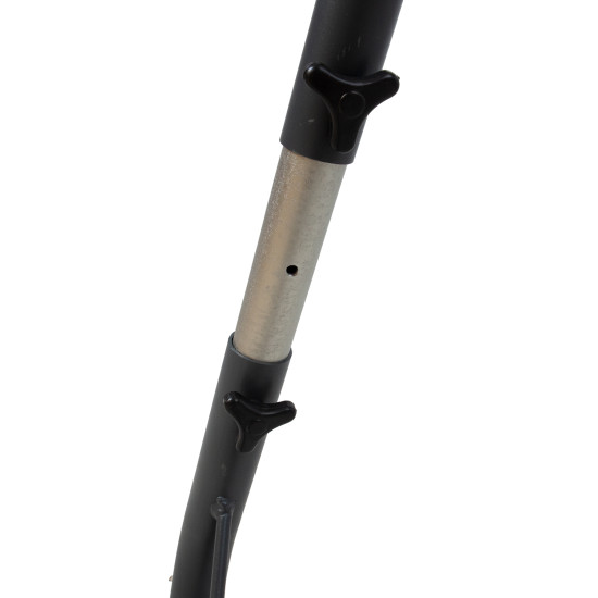 Piekaramā krēsla statīvs, universāls 116x136xH195-230cm, tumši pelēks tērauds