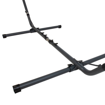 Võrkkiige alus, universaalne 320-370x90xH120-140cm, tumehall teras Võrkkiige alus, universaalne 320-370x90xH120-140cm, tumehall teras