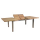 Dārza galds NAUTICA 200/250/300x100xH76cm, galda virsma: tīkkoks, apdare: dabīgs, nav eļļots, kājas: nerūsējošs tērauds