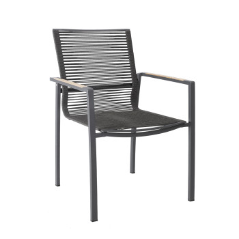 Aiatool MONTANA 62x75xH105cm, pulbervärvitud roostevabast terasest raam, hallid nöörid Aiatool MONTANA 62x75xH105cm, pulbervärvitud roostevabast terasest raam, hallid nöörid