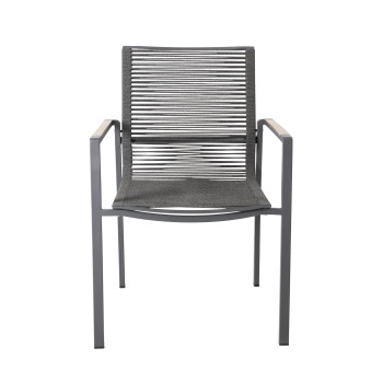 Aiatool MONTANA 62x75xH105cm, pulbervärvitud roostevabast terasest raam, hallid nöörid Aiatool MONTANA 62x75xH105cm, pulbervärvitud roostevabast terasest raam, hallid nöörid