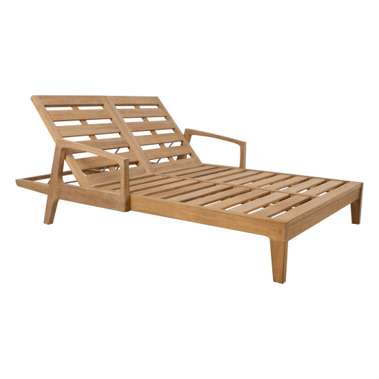 Sauļošanās krēsls MALDIVE 2-vietīgs 210x138xH33cm, tīkkoks