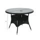 Стол WICKER D100xH71см, чёрный Стол WICKER D100xH71см, чёрный