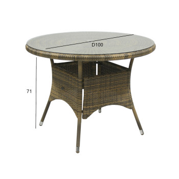 Laud WICKER D100xH71cm, cappuccino Laud WICKER D100xH71cm, cappuccino