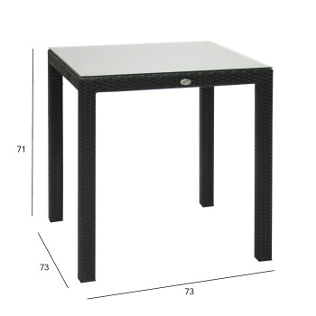 Laud WICKER 73x73xH71cm, must Laud WICKER 73x73xH71cm, must