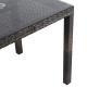 Стол WICKER 73x73xH71см, тёмно-коричневый