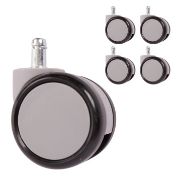Komplektis 5 ratast / D65mm, tihvt 11mm, isepidurduv, materjal: kumm Komplektis 5 ratast / D65mm, tihvt 11mm, isepidurduv, materjal: kumm