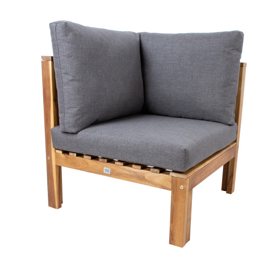 Moduļu dīvāns FINLAY stūra 71x71xH70cm, akācija Moduļu dīvāns FINLAY stūra 71x71xH70cm, akācija