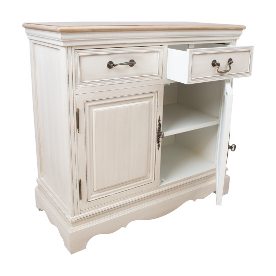 Kumode SAMIRA ar 2 durvīm un 2 atvilktnēm, 85x39xH82cm