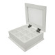Tējas kaste SAMIRA 26,5x22x8,5cm, antīki balta Tējas kaste SAMIRA 26,5x22x8,5cm, antīki balta