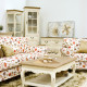 Шкаф-витрина SAMIRA 60x35xH195,5см, антично-белый/натуральный Шкаф-витрина SAMIRA 60x35xH195,5см, антично-белый/натуральный