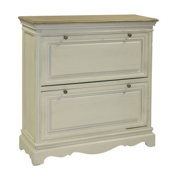 Kingariiul SAMIRA 92,5x32x97cm, antiikvalge/naturaalne puit Kingariiul SAMIRA 92,5x32x97cm, antiikvalge/naturaalne puit