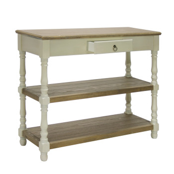 Külglaud SAMIRA 97x35xH80,5cm, antiikvalge/naturaalne Külglaud SAMIRA 97x35xH80,5cm, antiikvalge/naturaalne