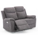 Диван-кресло MILO 2-местный 155x96xH103см, с электрическим механизмом, серый Диван-кресло MILO 2-местный 155x96xH103см, с электрическим механизмом, серый