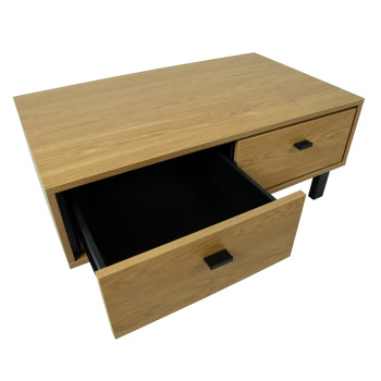 Diivanilaud RAAM 102x60xH38cm, tamm MDF / must Diivanilaud RAAM 102x60xH38cm, tamm MDF / must