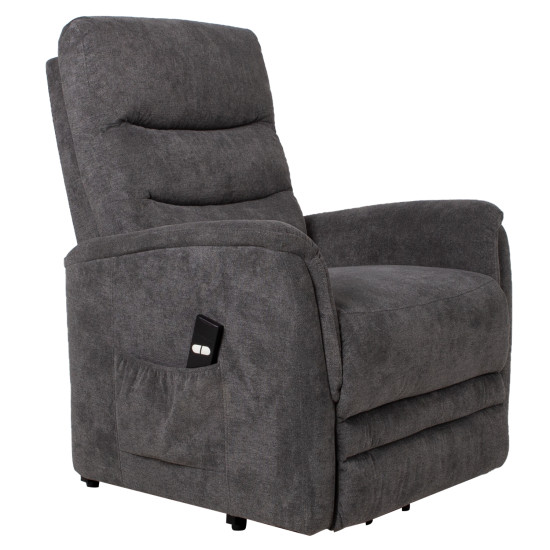 Кресло BARCLAY 79x86xH105cm с электроподъемником, серое Кресло BARCLAY 79x86xH105cm с электроподъемником, серое