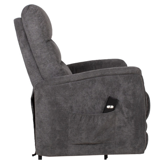 Кресло BARCLAY 79x86xH105cm с электроподъемником, серое Кресло BARCLAY 79x86xH105cm с электроподъемником, серое