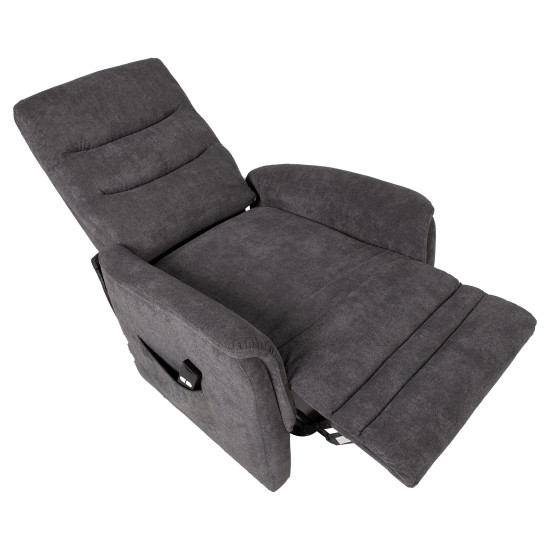 Кресло BARCLAY 79x86xH105cm с электроподъемником, серое Кресло BARCLAY 79x86xH105cm с электроподъемником, серое