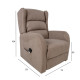 Кресло BARRY 77x90xH106см, электрическое, коричневое