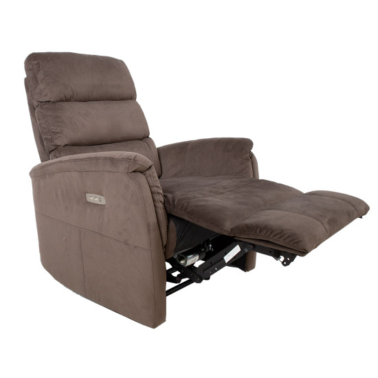 Кресло BARCLAY 79x86xH105см, электрическое, коричневое