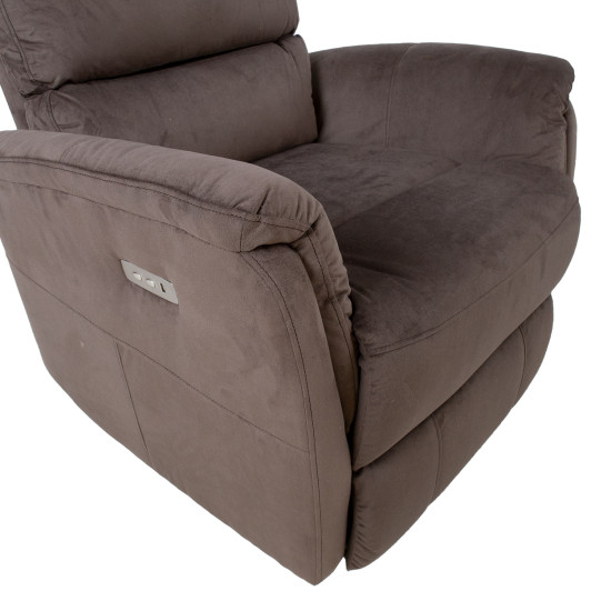 Кресло BARCLAY 79x86xH105см, электрическое, коричневое