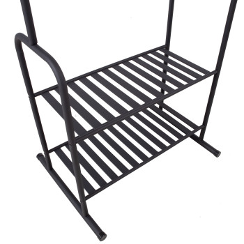Riidepuu FELIX 62x46xH173cm, must Riidepuu FELIX 62x46xH173cm, must