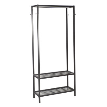Riiul esikusse STRAIGHT 85x32xH180cm, terasraam, värvus: must / kroom Riiul esikusse STRAIGHT 85x32xH180cm, terasraam, värvus: must / kroom