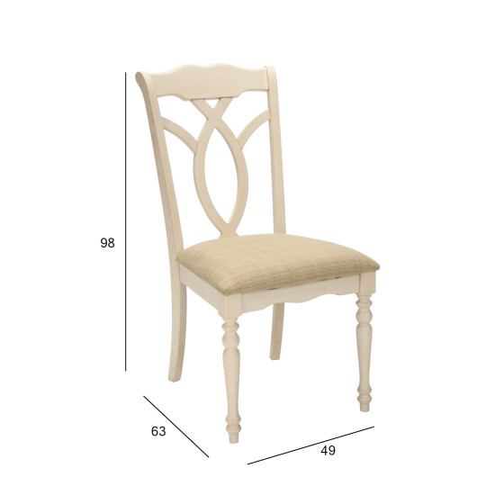 Стул LILY 49x63xH98cм, бежевый