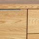 Kumode LISBON 180x45xH82cm ar 2 durvīm un 3 atvilktnēm, materiāls: mēbeļu plātne pārklāta ar dabīgu ozolkoka finieru Kumode LISBON 180x45xH82cm ar 2 durvīm un 3 atvilktnēm, materiāls: mēbeļu plātne pārklāta ar dabīgu ozolkoka finieru