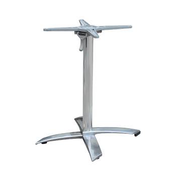 Lauajalg 68x68xH72cm, alumiinium, viimistlus: poleeritud Lauajalg 68x68xH72cm, alumiinium, viimistlus: poleeritud