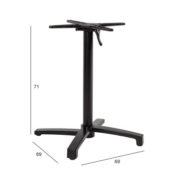 Lauajalg BISTRO 69x69xH72cm, must Lauajalg BISTRO 69x69xH72cm, must