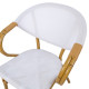 Krēsls BAMBUS 57x58xH83cm, balts