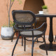 Садовый стул BOLGHERI 56x62xH83см, коричневый / черный Садовый стул BOLGHERI 56x62xH83см, коричневый / черный