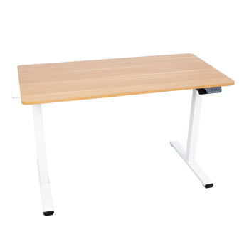ERGO kirjutuslaud 1 mootoriga 120x60xH73-121cm, valge/tamm ERGO kirjutuslaud 1 mootoriga 120x60xH73-121cm, valge/tamm