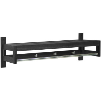 Riiul esikusse MONDEO, 82x32xH26cm, puit: tamm, värvus: must Riiul esikusse MONDEO, 82x32xH26cm, puit: tamm, värvus: must