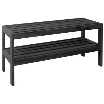 Kingariiul MONDEO 82x32xH40cm, puit: tamm, värvus: must Kingariiul MONDEO 82x32xH40cm, puit: tamm, värvus: must