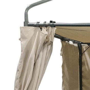 Шатёр MADRID 3x3 м, серая стальная рама, крыша: полиэстер с полиуретановым покрытием, боковые стенки: полиэстер, цвет: б Шатёр MADRID 3x3 м, серая стальная рама, крыша: полиэстер с полиуретановым покрытием, боковые стенки: полиэстер, цвет: б