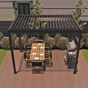 Шатёр MIRADOR 3x3xH2,5м, тёмно-серая