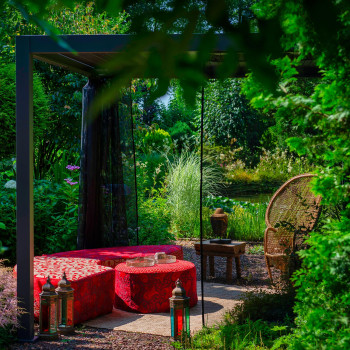 Москитная сетка для шатра MIRADOR 4x4м 19461, черная / 4шт