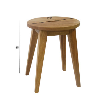 Taburet MONDEO 36x45cm, puit: tamm, viimistlus: õlitatud Taburet MONDEO 36x45cm, puit: tamm, viimistlus: õlitatud