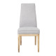 Стул PRESTON 46x58,5xH102см, серая ткань, дубовые ножки Стул PRESTON 46x58,5xH102см, серая ткань, дубовые ножки