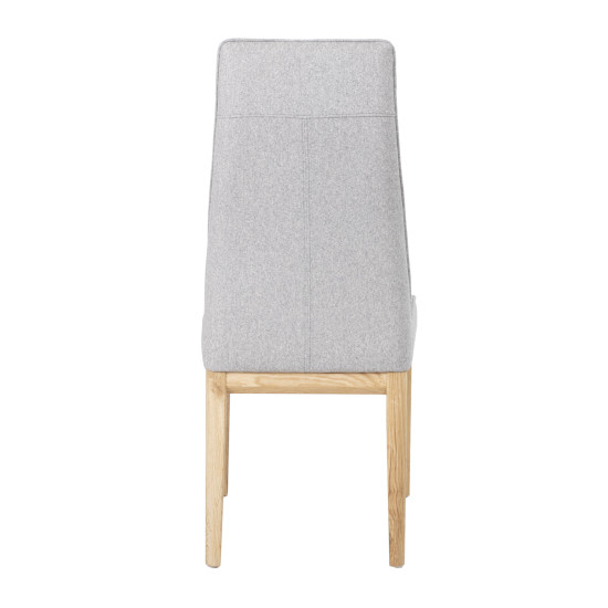 Стул PRESTON 46x58,5xH102см, серая ткань, дубовые ножки Стул PRESTON 46x58,5xH102см, серая ткань, дубовые ножки