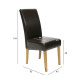 Стул TIFFANY 45x63xH49/104cм, сиденье и спинка: комбинированная кожа, цвет: тёмно-коричневый