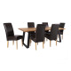 Стул TIFFANY 45x63xH49/104cм, сиденье и спинка: комбинированная кожа, цвет: тёмно-коричневый